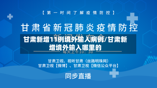 甘肃新增11例境外输入病例/甘肃新增境外输入哪里的-第3张图片