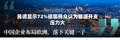民调显示72%德国民众认为能源开支压力大-第2张图片
