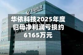 华依科技2025年度归母净利润亏损约6165万元-第3张图片