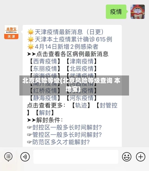 北京风险等级(北京风险等级查询 本地宝)