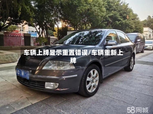 车辆上牌显示重置错误/车辆重新上牌
