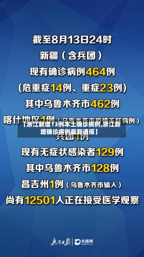 【浙江新增13例本土确诊病例,浙江新增确诊病例最新通报】