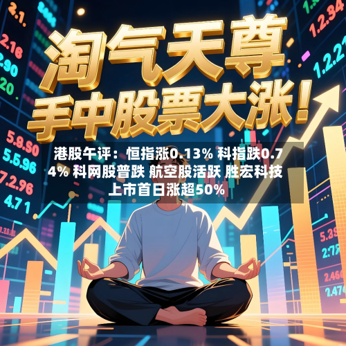 港股午评：恒指涨0.13% 科指跌0.74% 科网股普跌 航空股活跃 胜宏科技上市首日涨超50%-第2张图片
