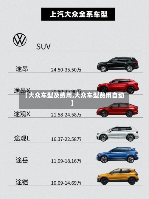 【大众车型及费用,大众车型费用自动】
