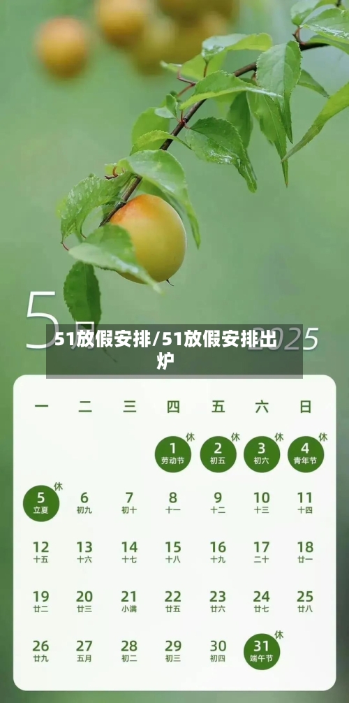 51放假安排/51放假安排出炉