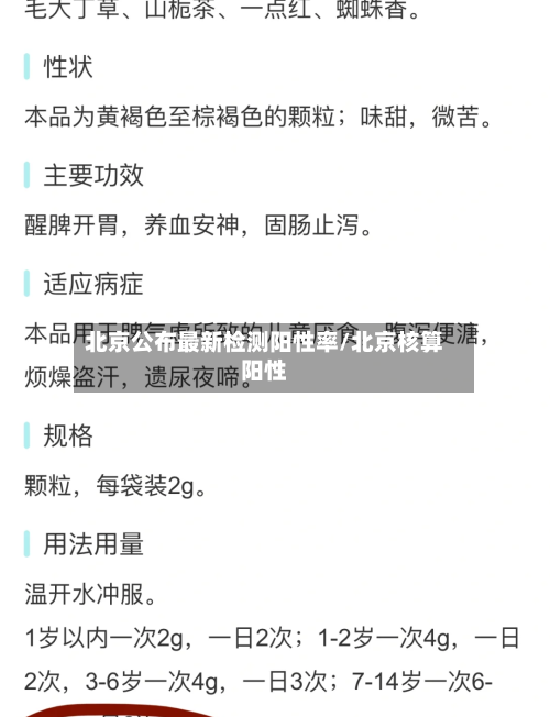 北京公布最新检测阳性率/北京核算阳性