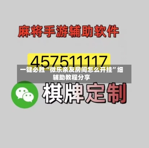 一键必胜“微乐亲友房间怎么开挂”细辅助教程分享-第3张图片