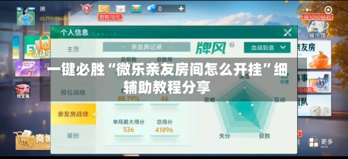 一键必胜“微乐亲友房间怎么开挂	”细辅助教程分享-第2张图片