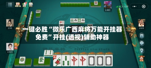 一键必胜“微乐广西麻将万能开挂器免费”开挂(透视)辅助神器-第3张图片