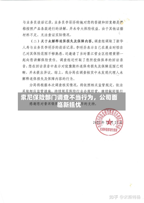 索尼保险部门调查不当行为，公司面临新担忧-第3张图片