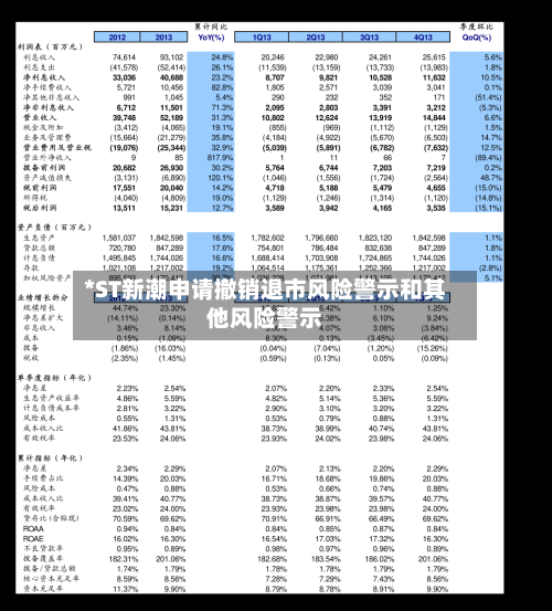 *ST新潮申请撤销退市风险警示和其他风险警示-第2张图片