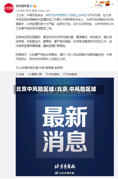 北京中风险区域/北京 中风险区域
