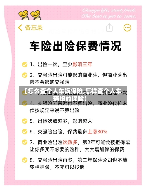 【怎么查个人车辆保险,怎样查个人车辆投的保险】-第3张图片