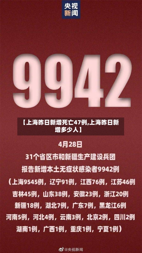 【上海昨日新增死亡47例,上海昨日新增多少人】