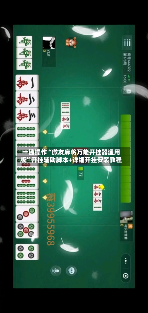 一键操作“微友麻将万能开挂器通用版”开挂辅助脚本+详细开挂安装教程-第3张图片