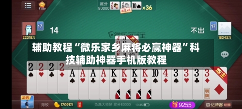 辅助教程“微乐家乡麻将必赢神器”科技辅助神器手机版教程-第3张图片