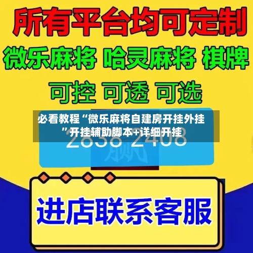 必看教程“微乐麻将自建房开挂外挂”开挂辅助脚本+详细开挂-第3张图片