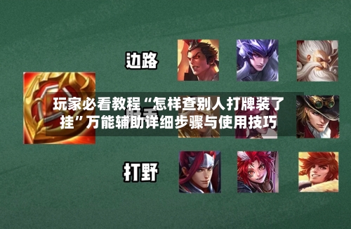 玩家必看教程“怎样查别人打牌装了挂”万能辅助详细步骤与使用技巧-第3张图片