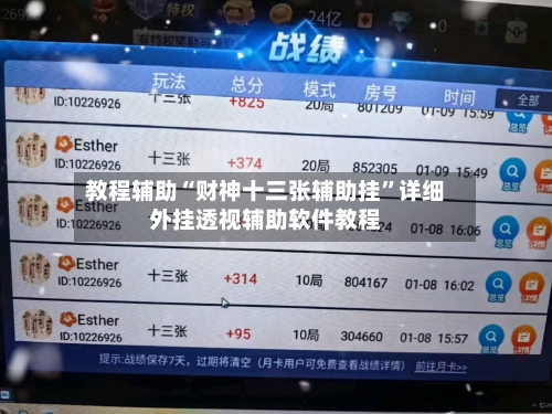 教程辅助“财神十三张辅助挂	”详细外挂透视辅助软件教程-第2张图片