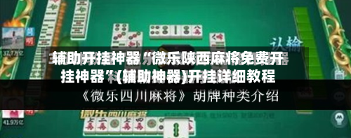 辅助开挂神器“微乐陕西麻将免费开挂神器	”(辅助神器)开挂详细教程-第2张图片