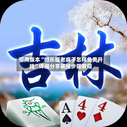 可用版本“微乐捉老麻子怎样免费开挂”详细分享装挂步骤教程-第2张图片