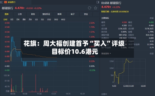 花旗：周大福创建首予“买入”评级 目标价10.6港元