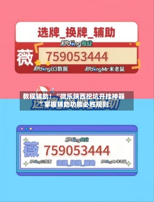 教程辅助！“微乐陕西挖坑开挂神器	”掌握辅助功能必胜规则-第2张图片