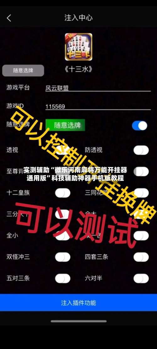 实测辅助“微乐河南麻将万能开挂器通用版”科技辅助神器手机版教程-第2张图片