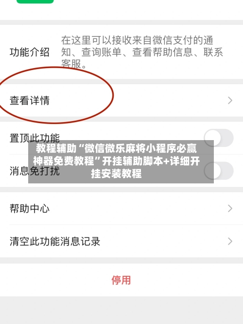 教程辅助“微信微乐麻将小程序必赢神器免费教程”开挂辅助脚本+详细开挂安装教程-第2张图片