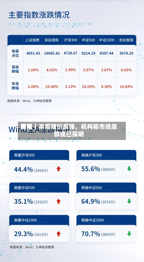 费用周报｜本周猪价反弹	，机构称市场底部或已探明-第2张图片