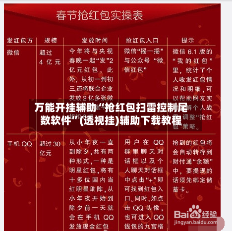 万能开挂辅助“抢红包扫雷控制尾数软件”(透视挂)辅助下载教程-第3张图片