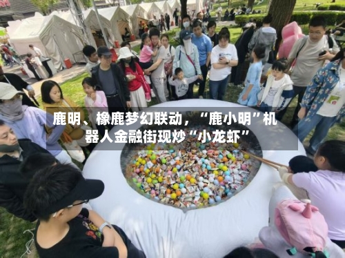 鹿明、橡鹿梦幻联动，“鹿小明”机器人金融街现炒“小龙虾”-第2张图片