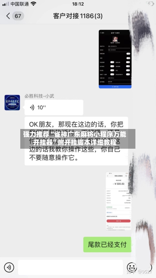 强力推荐“雀神广东麻将小程序万能开挂器	”附开挂脚本详细教程-第3张图片