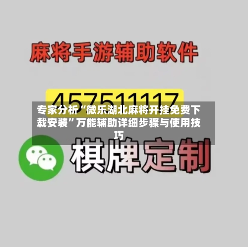 专家分析“微乐湖北麻将开挂免费下载安装”万能辅助详细步骤与使用技巧