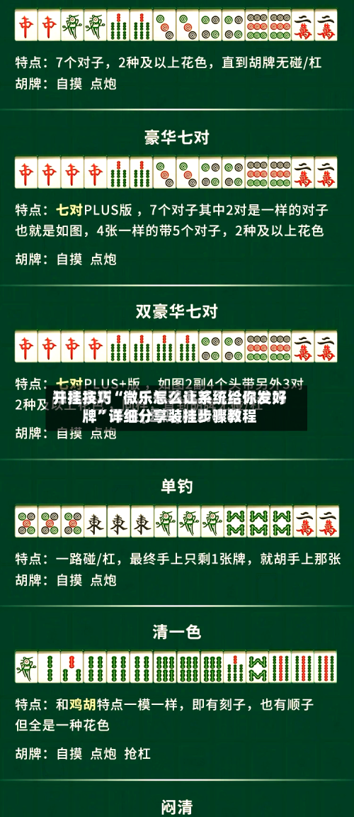 开挂技巧“微乐怎么让系统给你发好牌”详细分享装挂步骤教程-第3张图片
