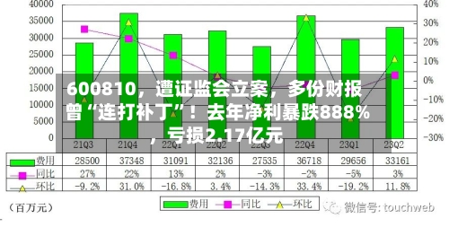600810，遭证监会立案，多份财报曾“连打补丁”！去年净利暴跌888%	，亏损2.17亿元-第3张图片