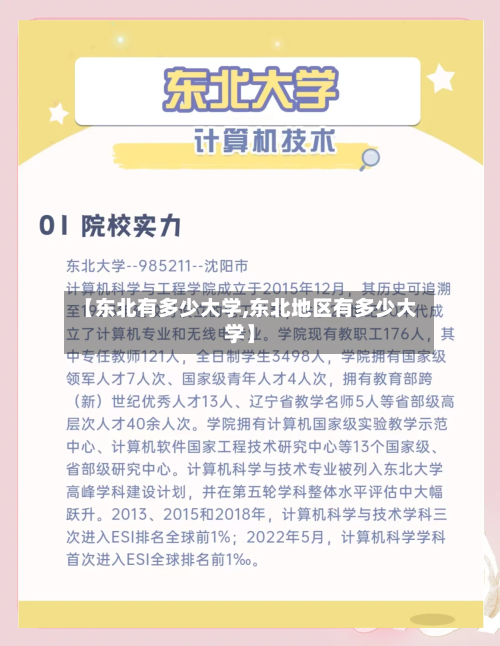 【东北有多少大学,东北地区有多少大学】-第2张图片