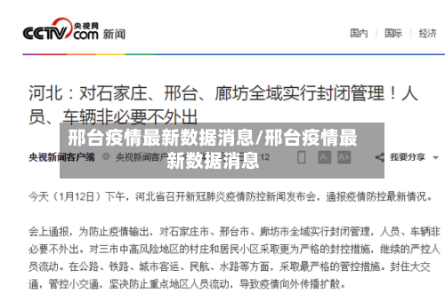 邢台疫情最新数据消息/邢台疫情最新数据消息-第2张图片