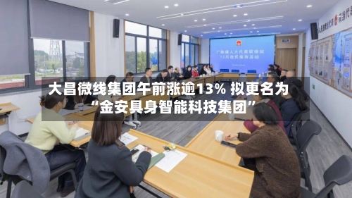 大昌微线集团午前涨逾13% 拟更名为“金安具身智能科技集团”-第2张图片