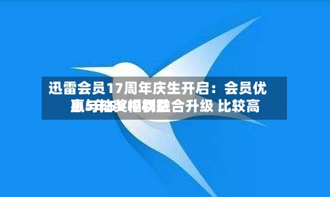 迅雷会员17周年庆生开启：会员优惠与抽奖福利融合升级 比较高赢5年SVIP权益