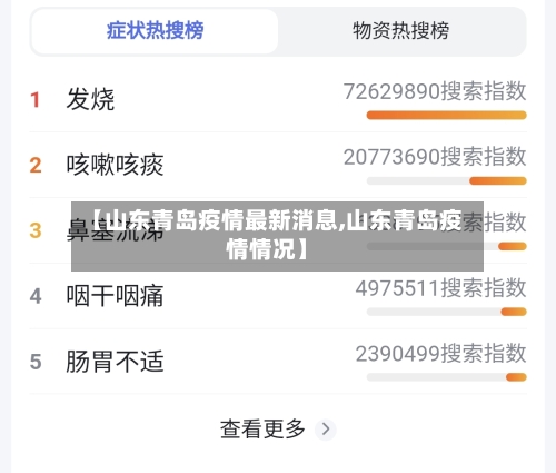 【山东青岛疫情最新消息,山东青岛疫情情况】