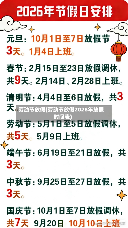 劳动节放假(劳动节放假2026年放假时间表)-第2张图片