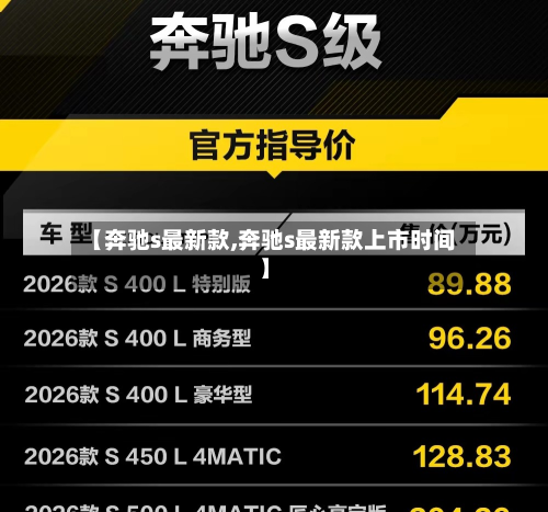 【奔驰s最新款,奔驰s最新款上市时间】-第2张图片