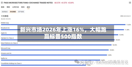 新兴市场2026年上涨16%，大幅跑赢标普500指数-第2张图片