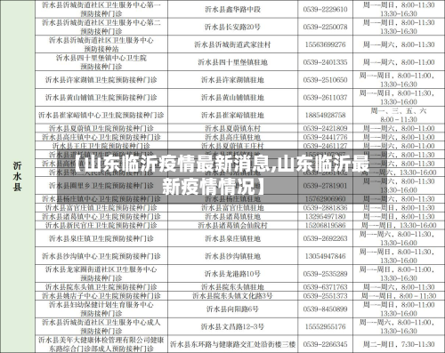 【山东临沂疫情最新消息,山东临沂最新疫情情况】-第2张图片