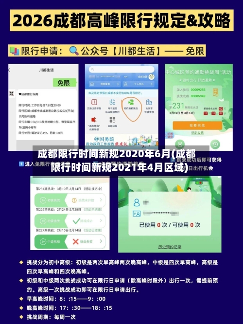 成都限行时间新规2020年6月(成都限行时间新规2021年4月区域)