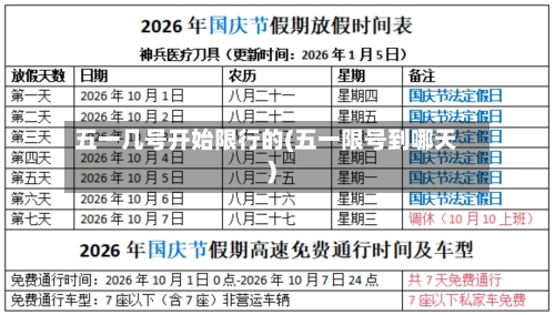 五一几号开始限行的(五一限号到哪天)-第3张图片