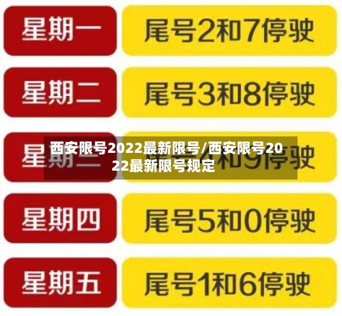 西安限号2022最新限号/西安限号2022最新限号规定-第3张图片