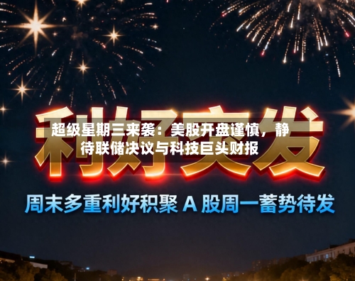 超级星期三来袭：美股开盘谨慎，静待联储决议与科技巨头财报-第3张图片