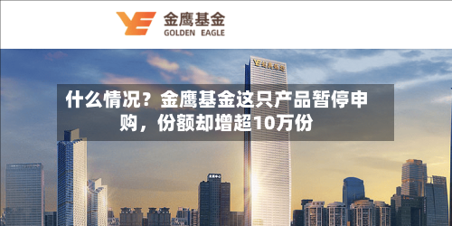 什么情况？金鹰基金这只产品暂停申购，份额却增超10万份-第3张图片